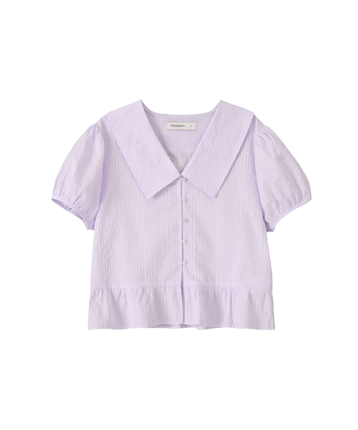 판도라핏(PANDORAFIT) Stripe Shirring Blouse