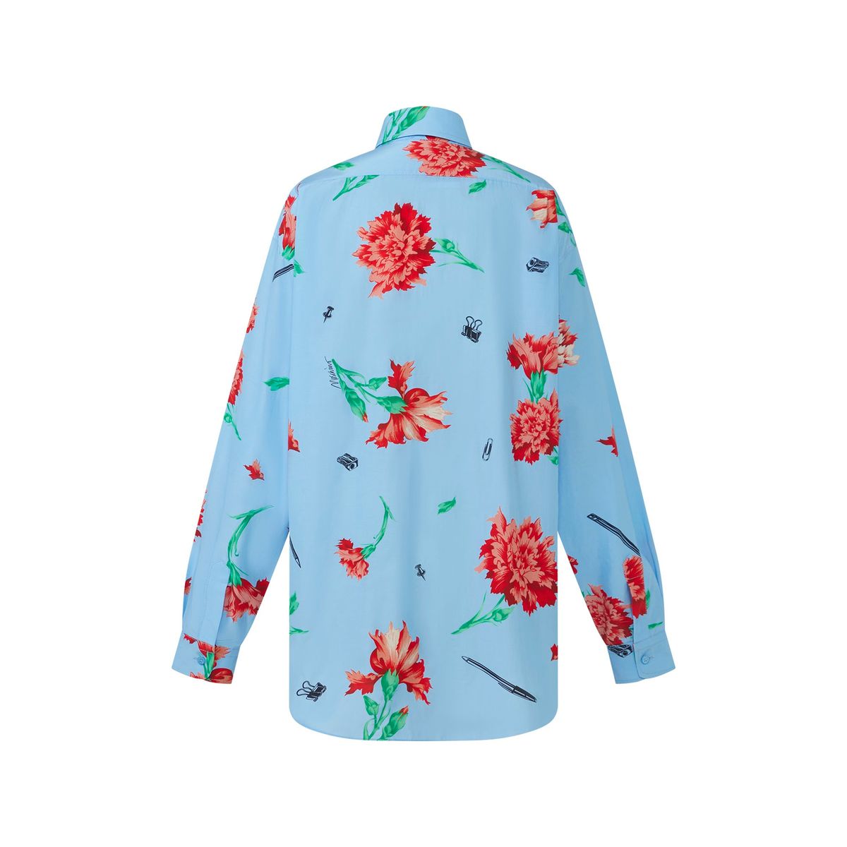 모스키노(MOSCHINO) 카네이션 프린트 캔버스 셔츠