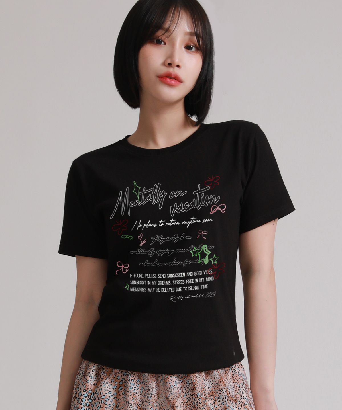 라이크더모스트(LIKE THE MOST) 레귤러 멘탈리 반팔티셔츠_3colors