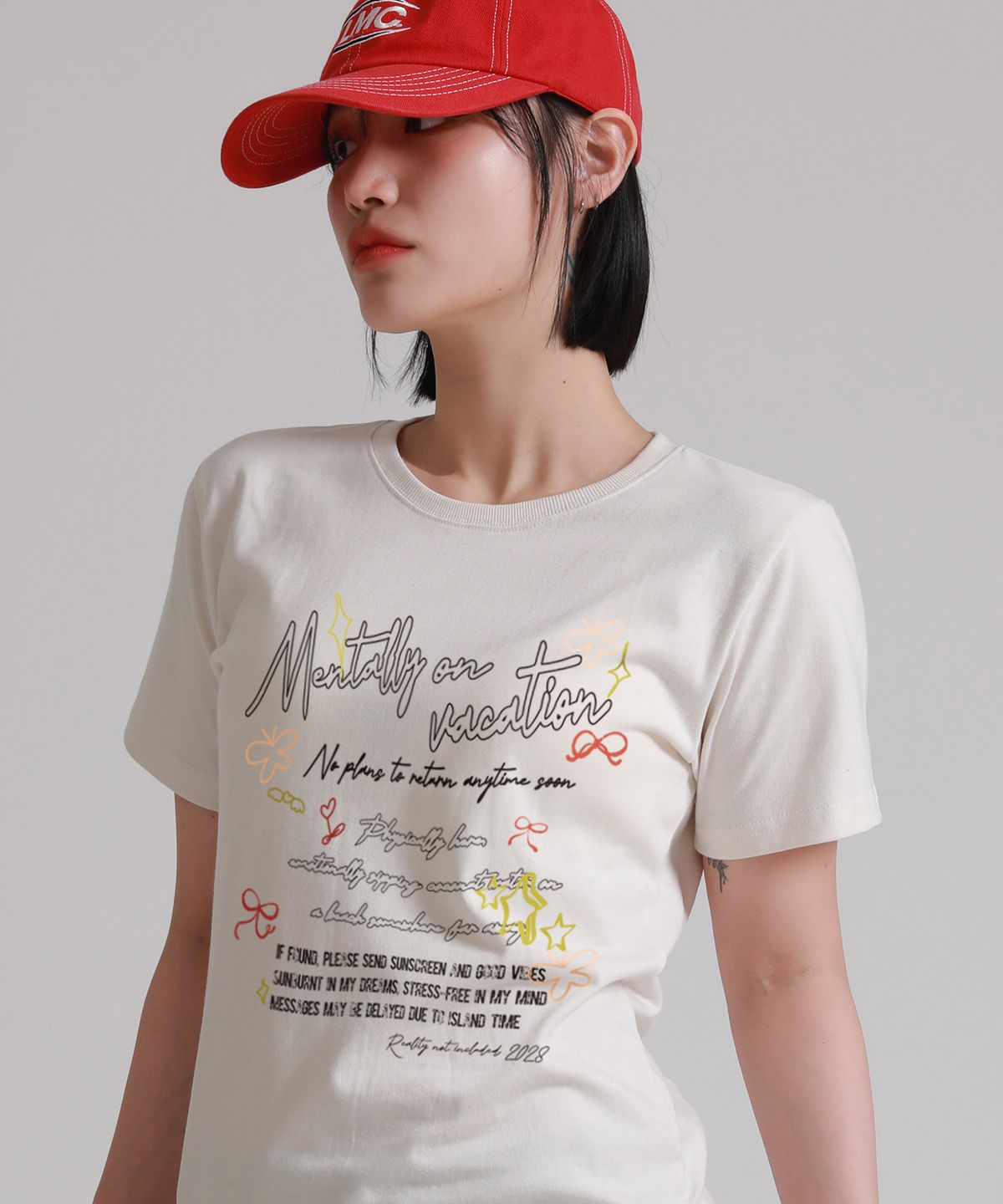 라이크더모스트(LIKE THE MOST) 레귤러 멘탈리 반팔티셔츠_3colors