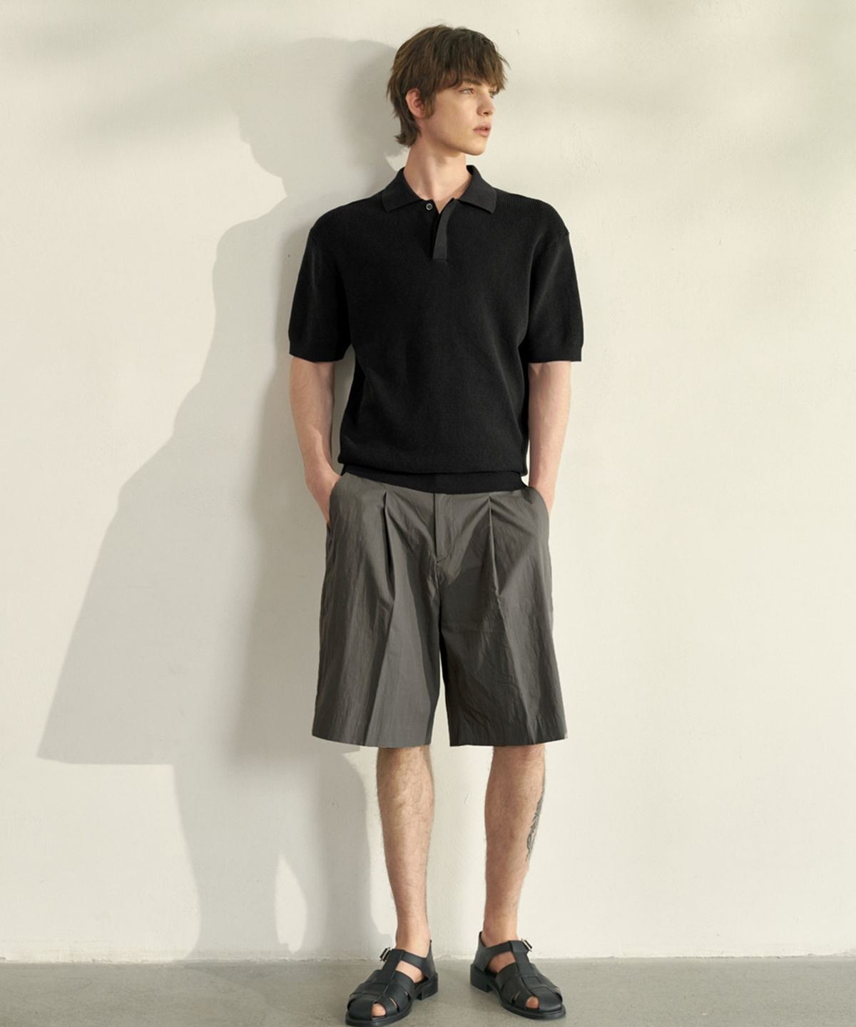 무드인사이드(MOOD INSIDE) 스카시 히든 카라 니트_Mint