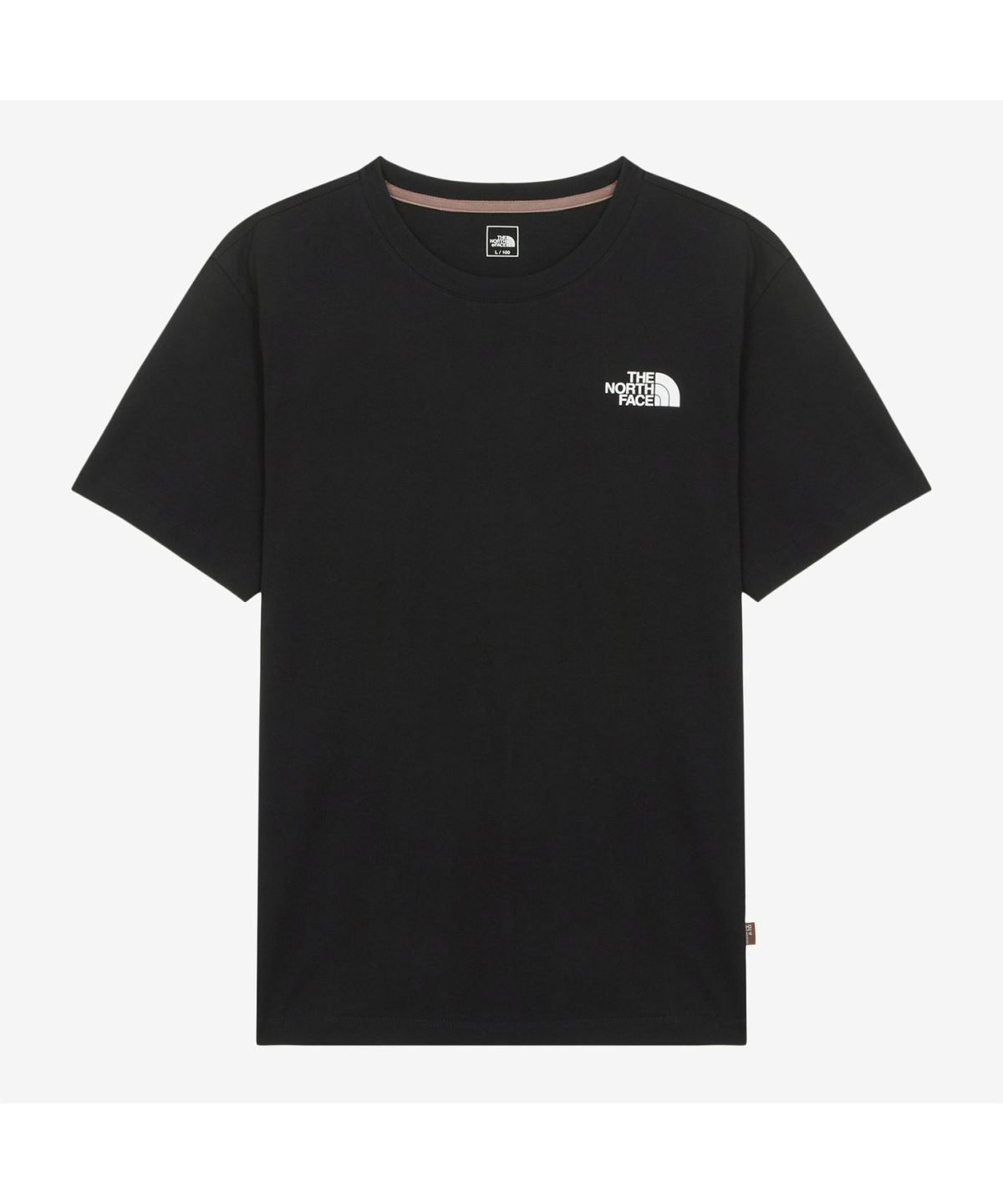 노스페이스(THE NORTH FACE) NT7UR60C 한글 반팔 티셔츠 REAL BLACK