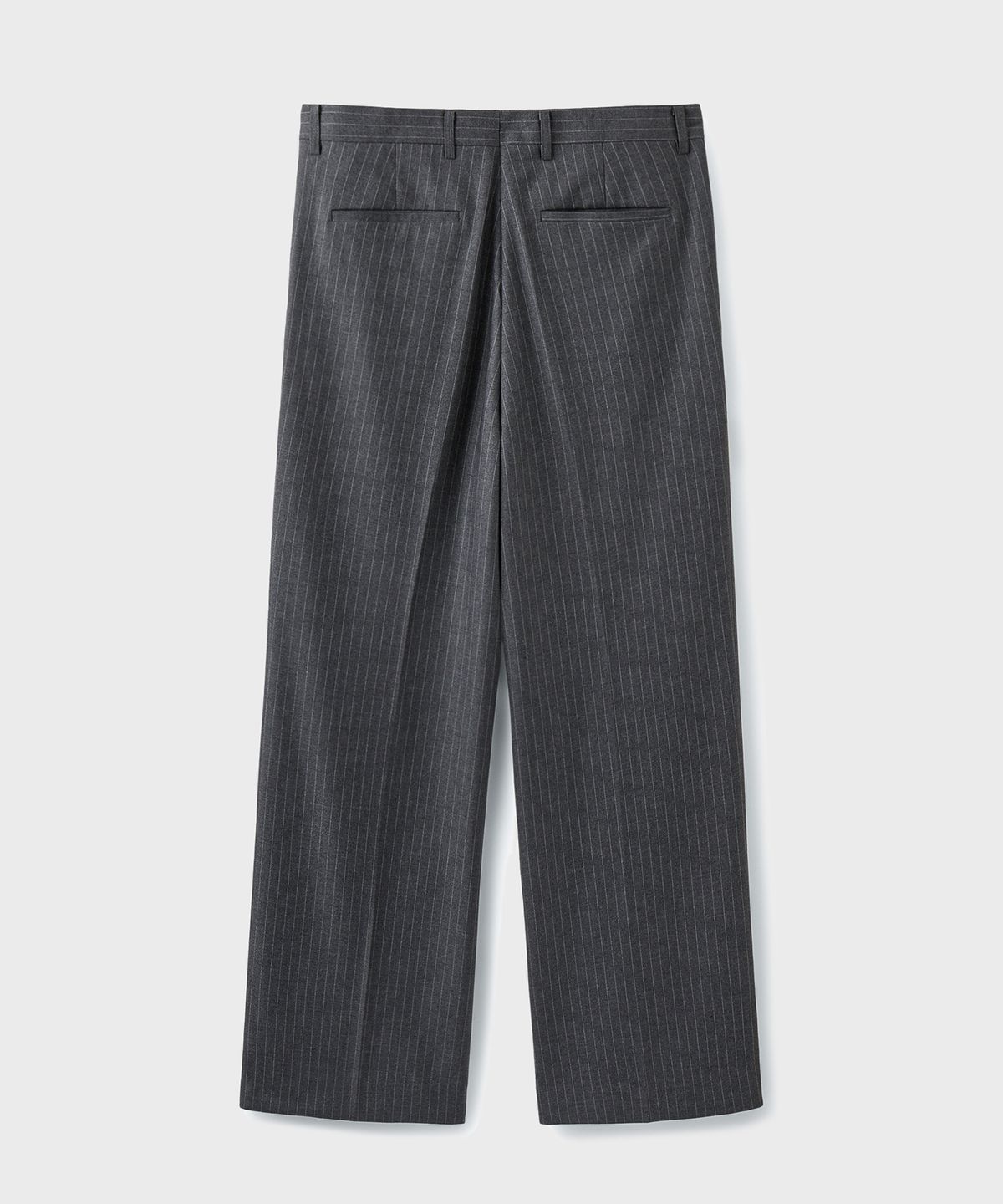 브랜디드(BRANDED) ESSENTIAL WIDE SLACKS [GRAY STRIPE]