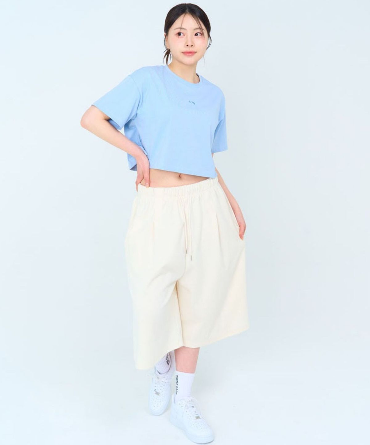 터틀백(TURTLEBACK) 심볼 크롭 오버핏 반팔