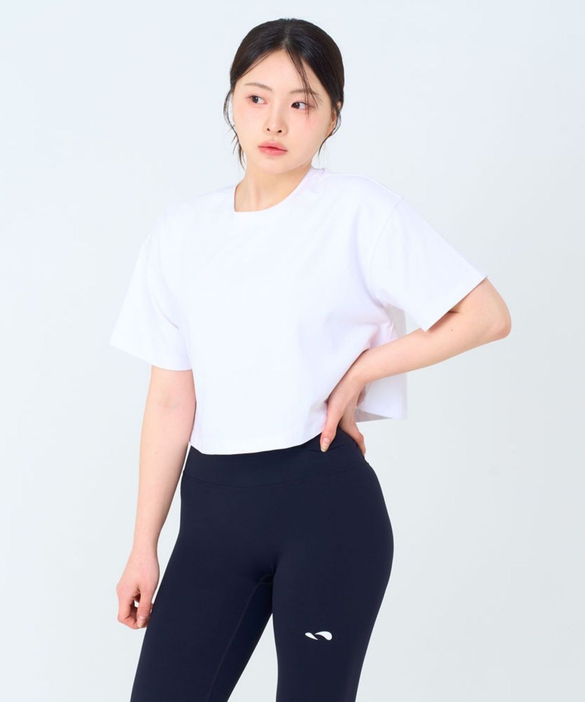 터틀백(TURTLEBACK) 심볼 크롭 오버핏 반팔