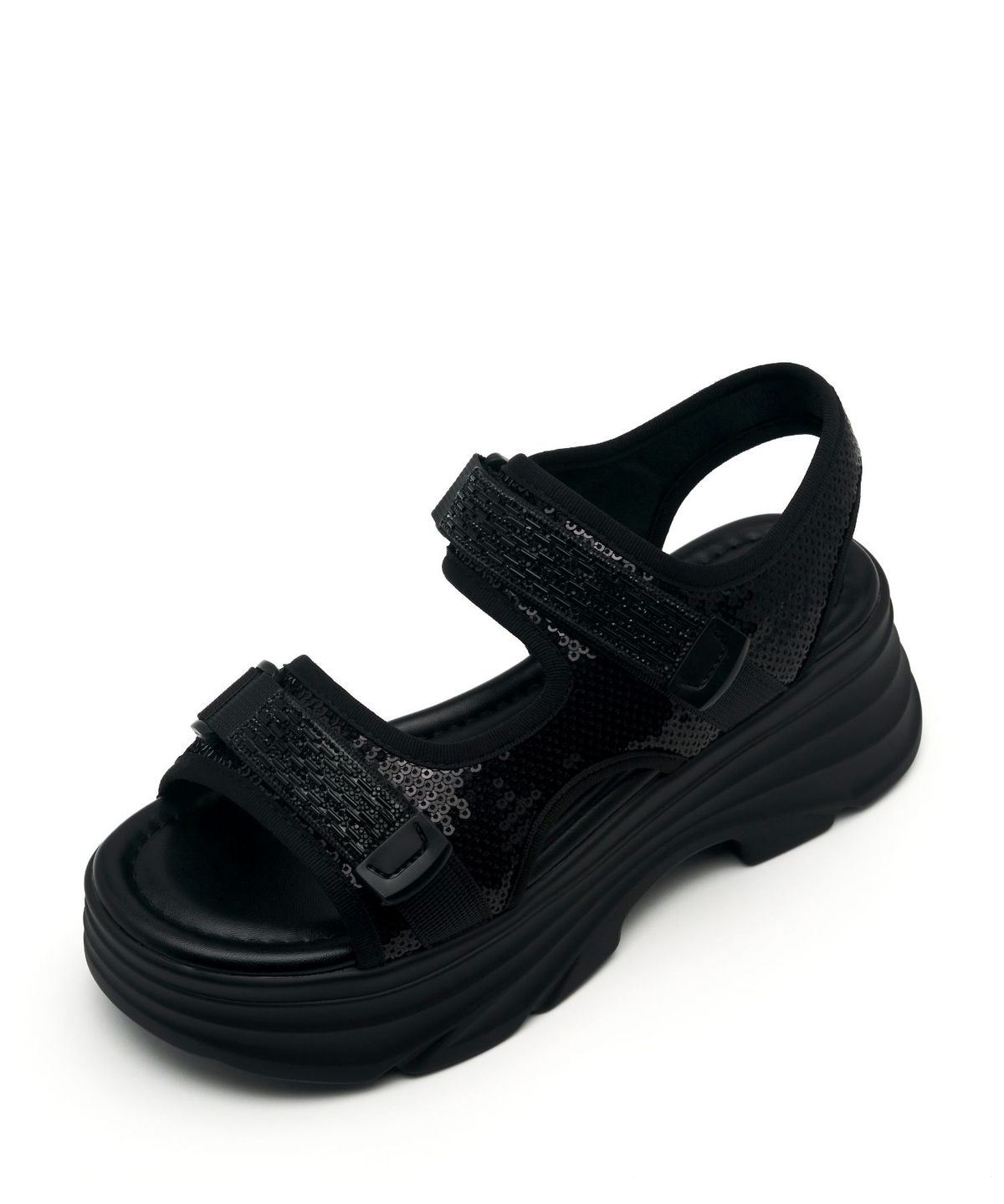 스퍼(SPUR) Vench Spangle 플랫폼 샌들 6cm -VS9037