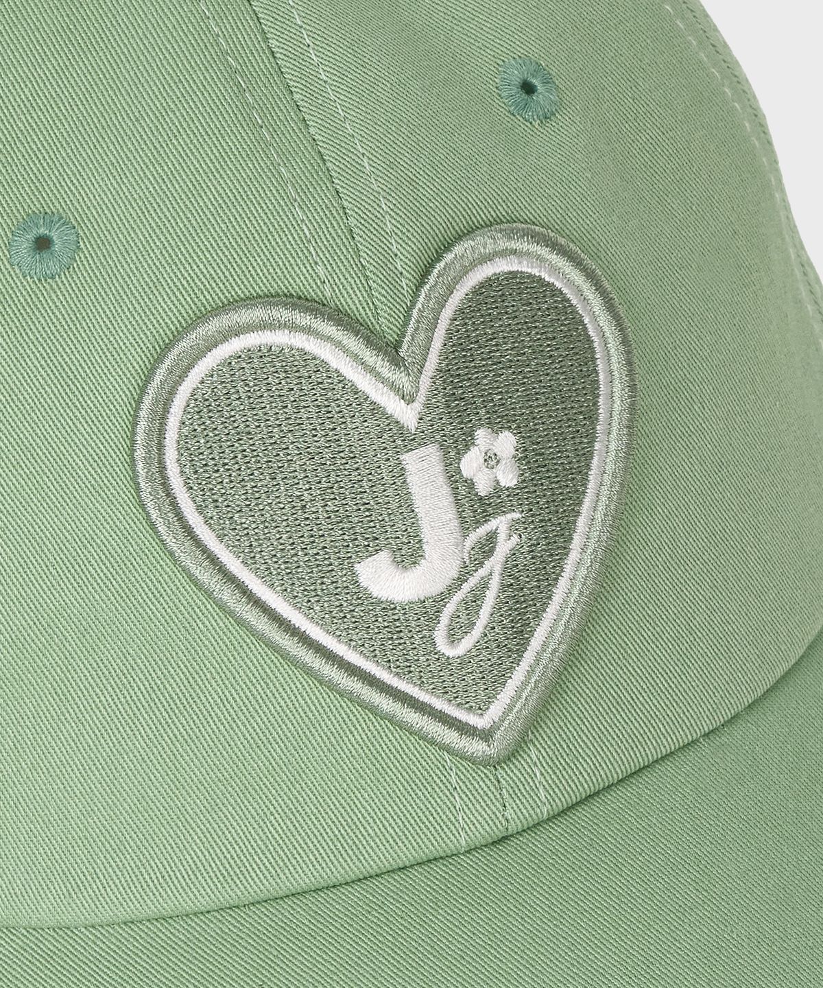 준준스페이스(JUNEJUNE SPACE) VOL12 Heart. Logo CAP_Light Green (VOL12 하트 로고 캡_라이트 그린)