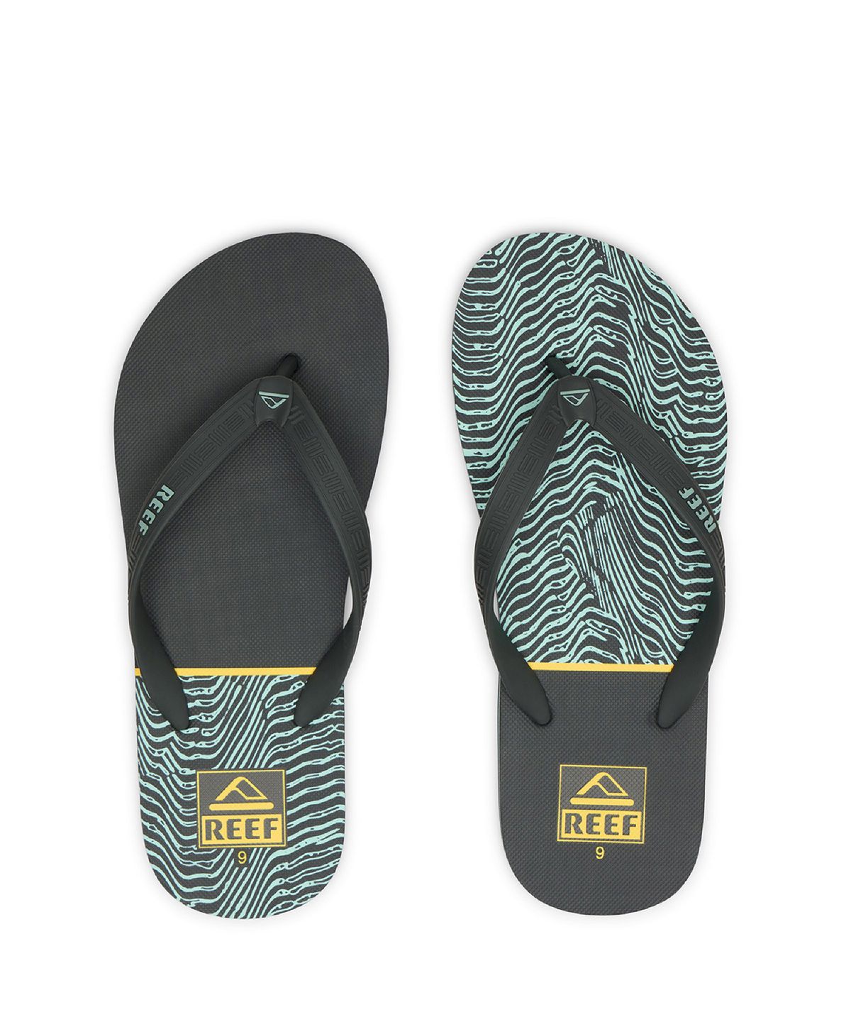 리프(REEF) 씨사이드 프린츠 (0096209) CJ6586-BLACK/YELLOW SWELL