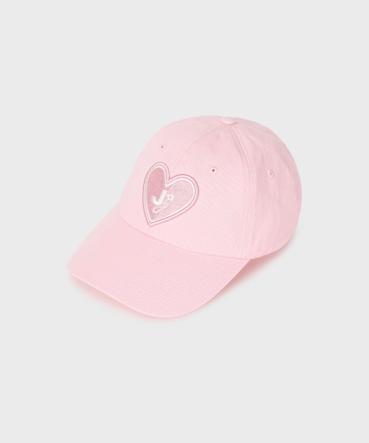 준준스페이스(JUNEJUNE SPACE) VOL12 Heart. Logo CAP_Light Pink (VOL12 하트 로고 캡_라이트 핑크)
