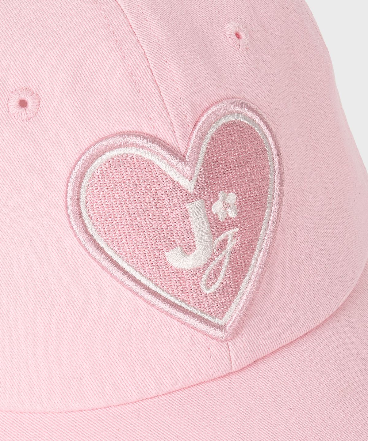 준준스페이스(JUNEJUNE SPACE) VOL12 Heart. Logo CAP_Light Pink (VOL12 하트 로고 캡_라이트 핑크)