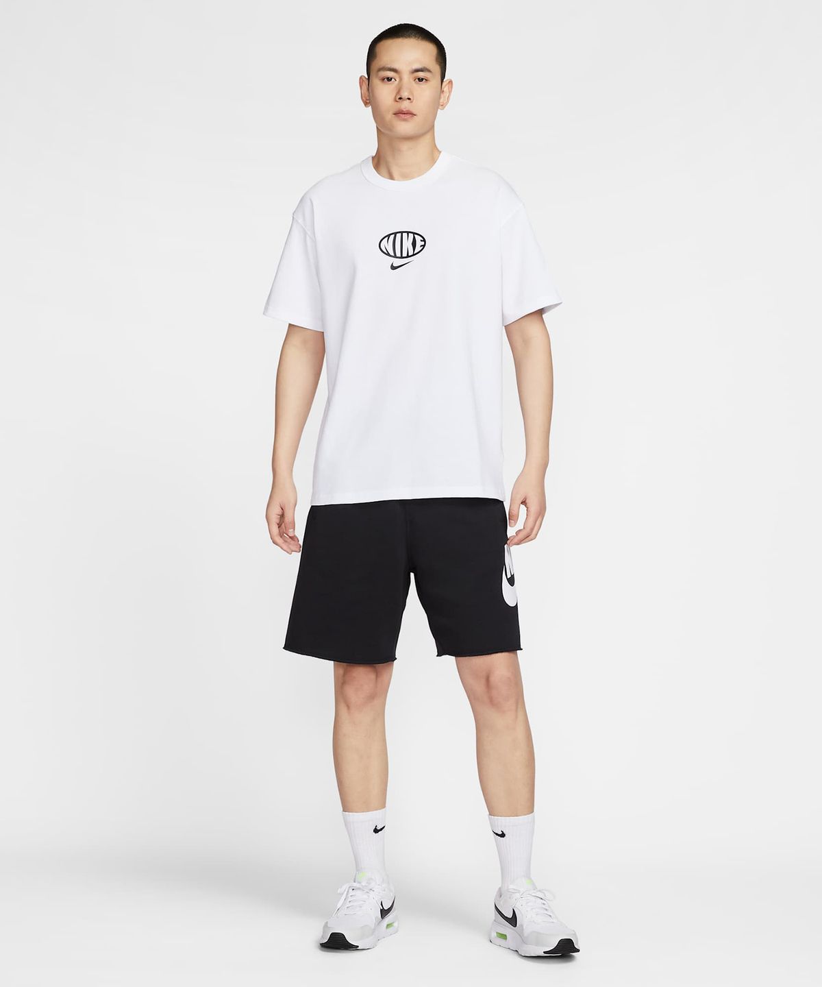 나이키(NIKE) 스포츠웨어 프리미엄 에센셜 티셔츠 M - 화이트:블랙:화이트 / IB7554-100