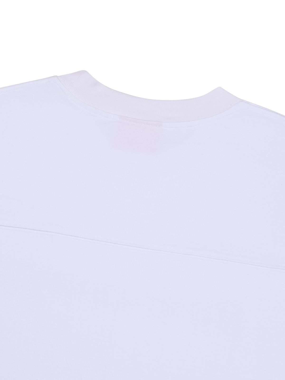 피에스쇼퍼(PSSHOPPER) 고스트 로고 고밀도 반팔 티셔츠[화이트]