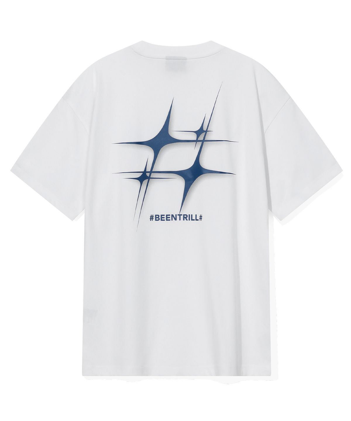 빈트릴(BEENTRILL) 스타 해시태그 티셔츠(화이트)