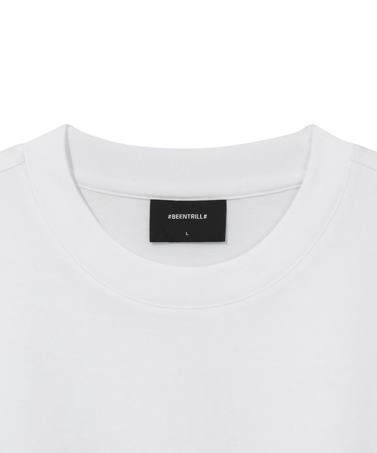 빈트릴(BEENTRILL) 스타 해시태그 티셔츠(화이트)