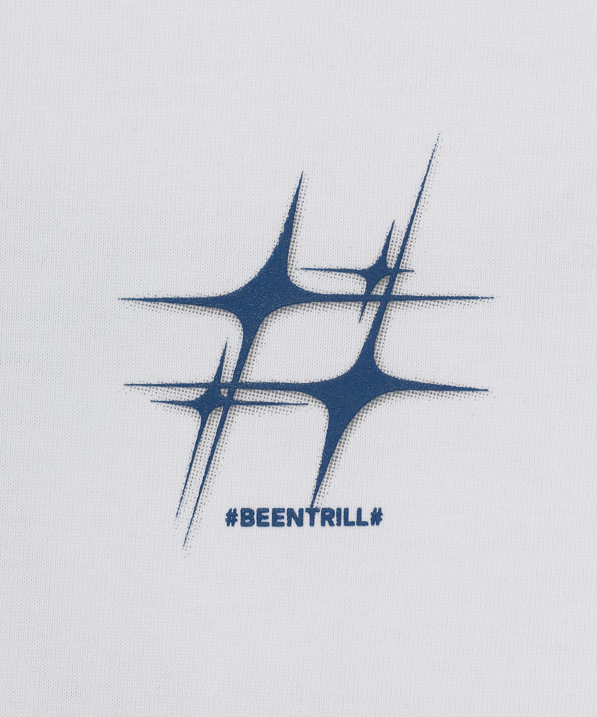 빈트릴(BEENTRILL) 스타 해시태그 티셔츠(화이트)