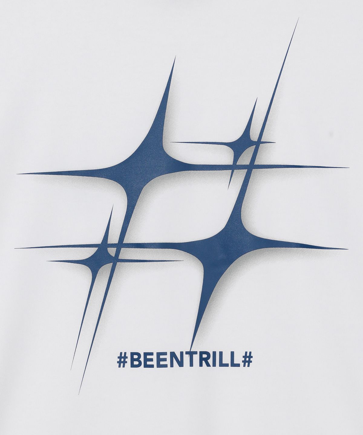 빈트릴(BEENTRILL) 스타 해시태그 티셔츠(화이트)