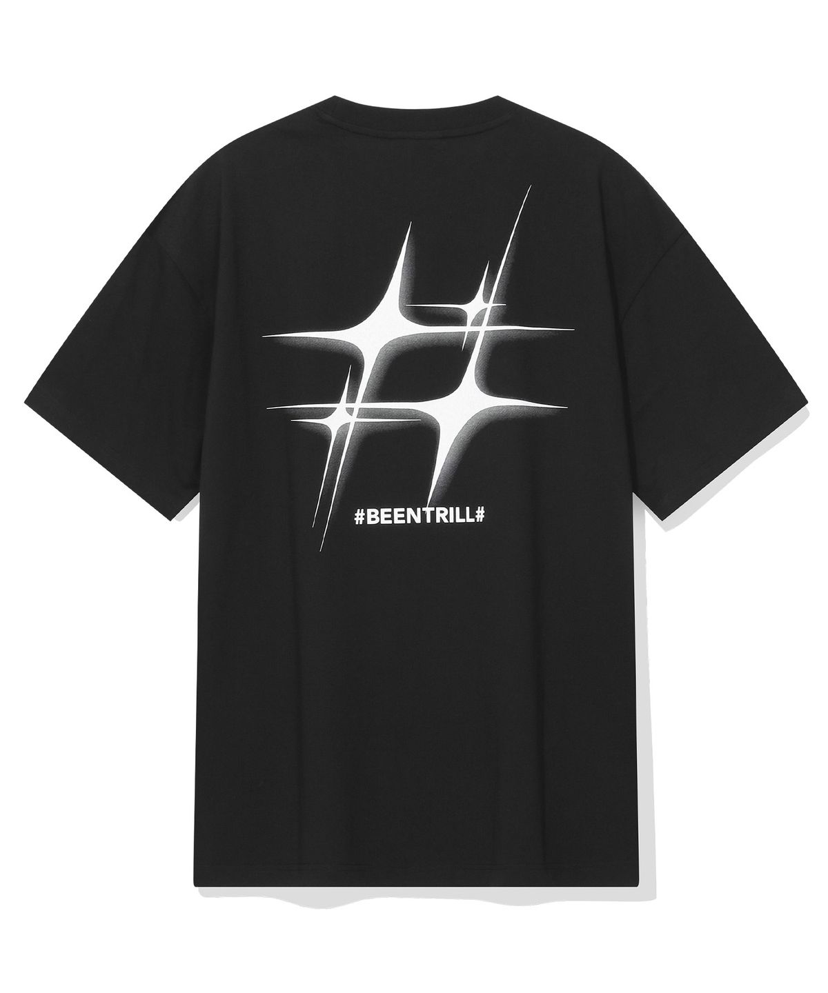 빈트릴(BEENTRILL) 스타 해시태그 티셔츠(블랙)