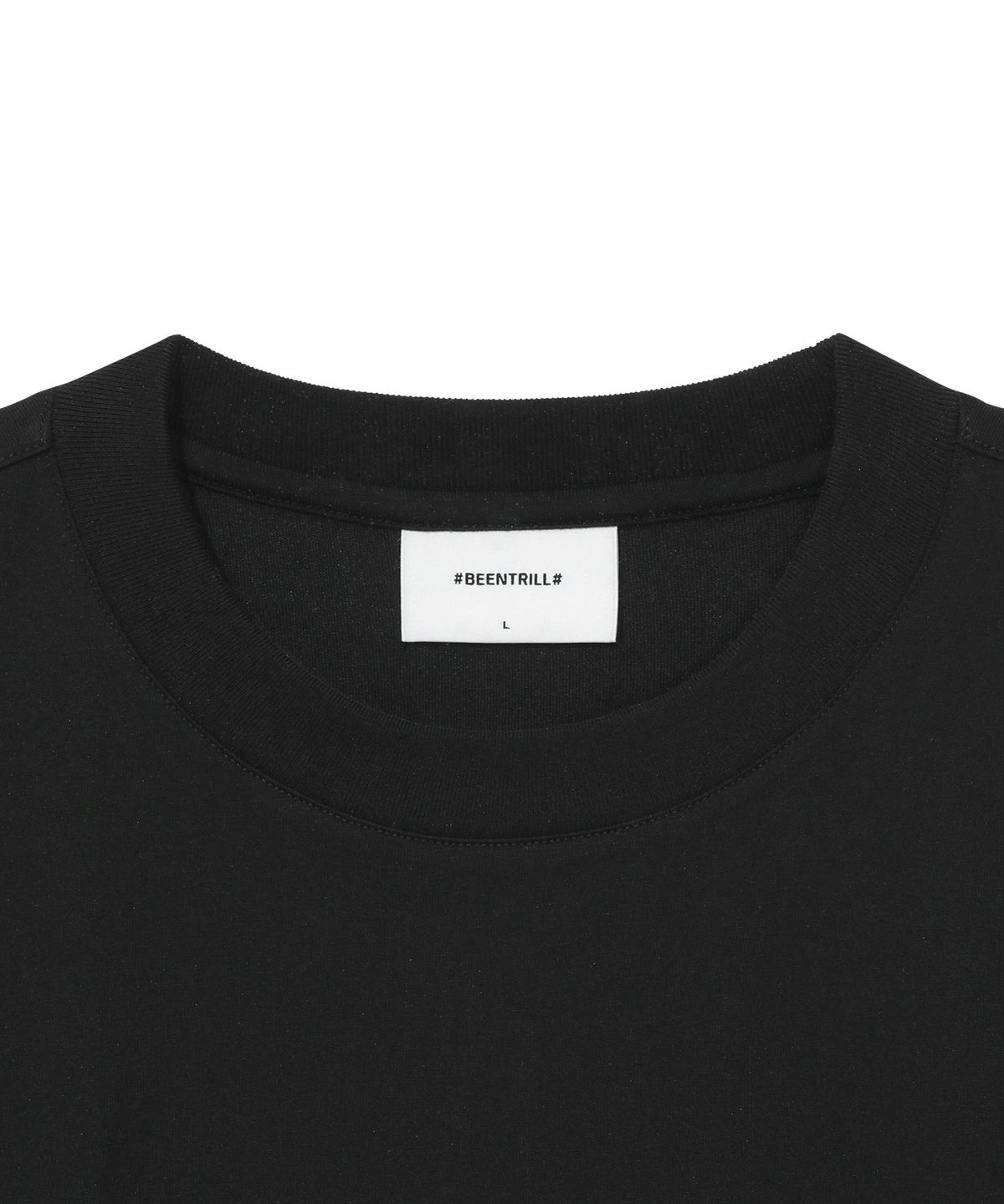 빈트릴(BEENTRILL) 스타 해시태그 티셔츠(블랙)