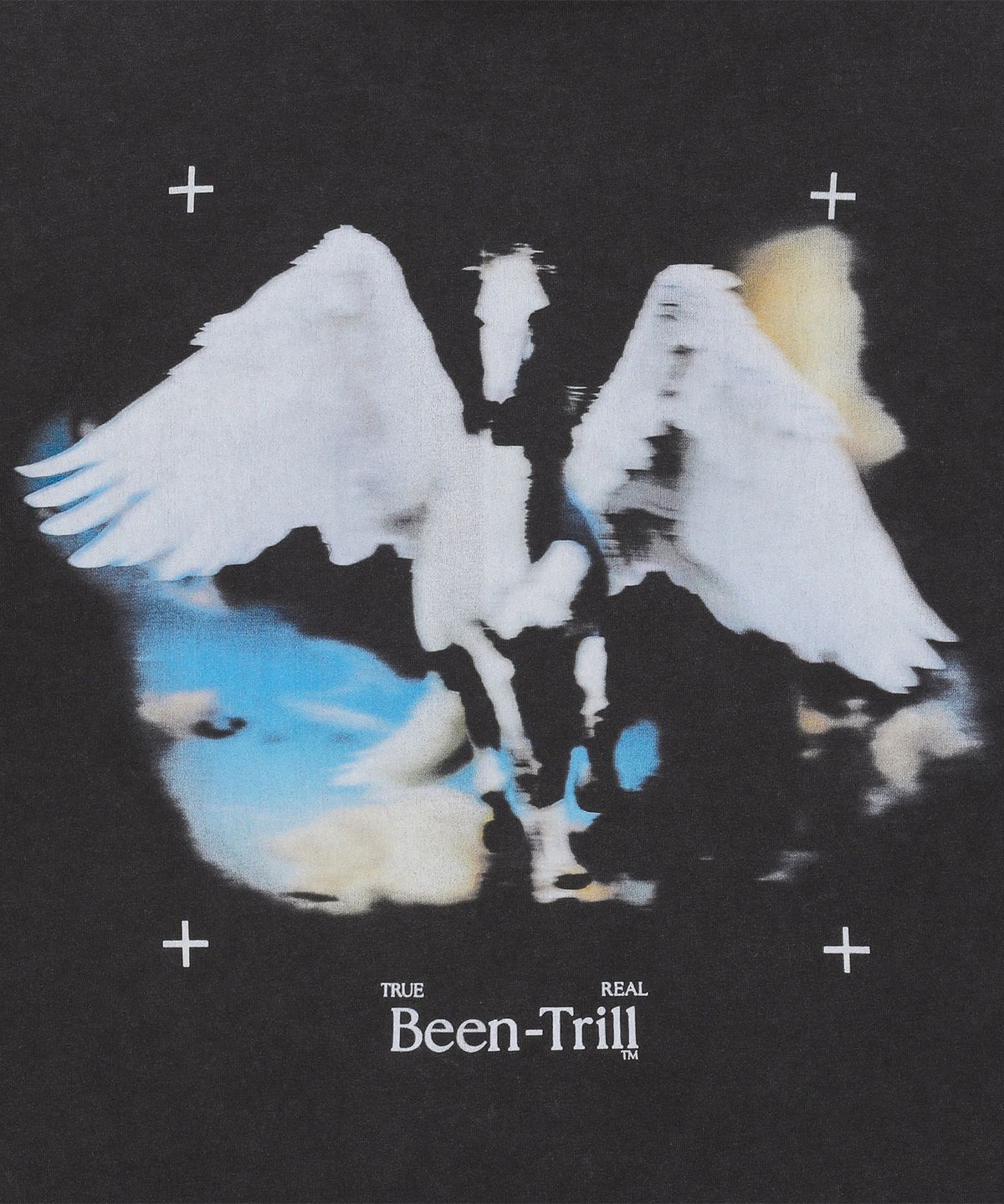 빈트릴(BEENTRILL) 페가수스 피그먼트 티셔츠(차콜)