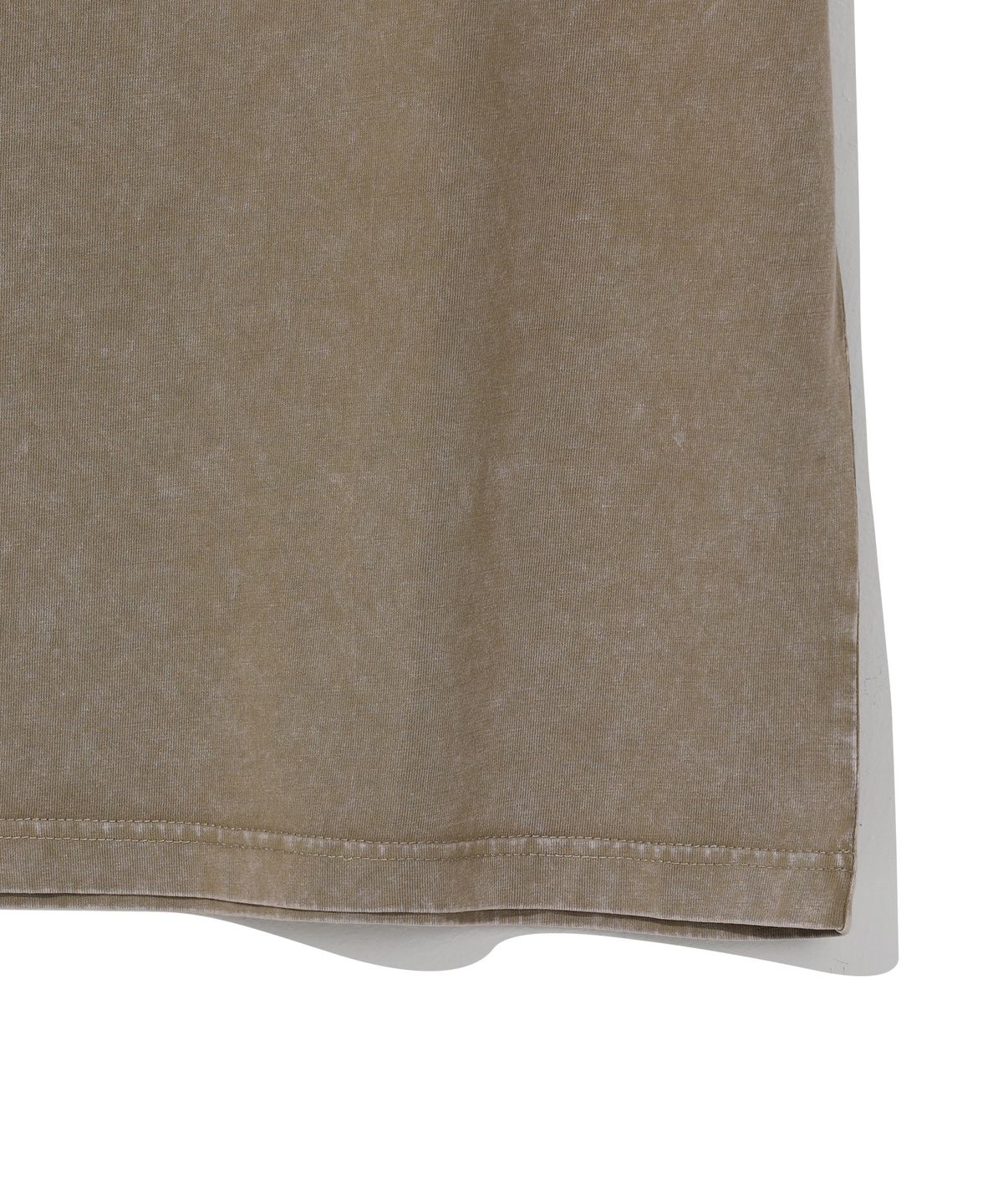 빈트릴(BEENTRILL) 아치로고 해시태그 피그먼트 티셔츠(카키)