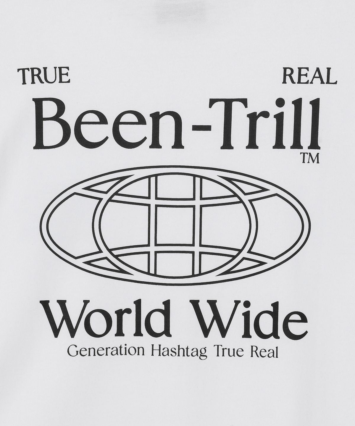 빈트릴(BEENTRILL) 월드와이드 티셔츠(화이트)
