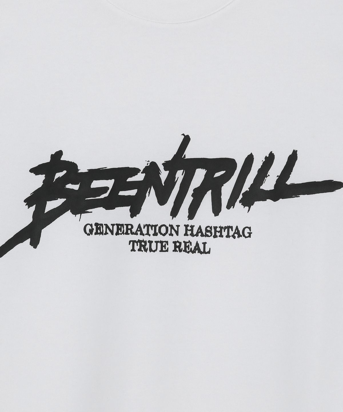 빈트릴(BEENTRILL) 트루리얼 스크립트 티셔츠(화이트)
