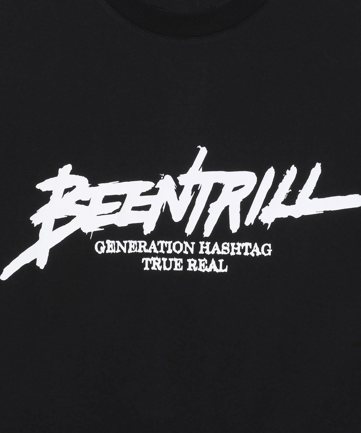 빈트릴(BEENTRILL) 트루리얼 스크립트 티셔츠(블랙)