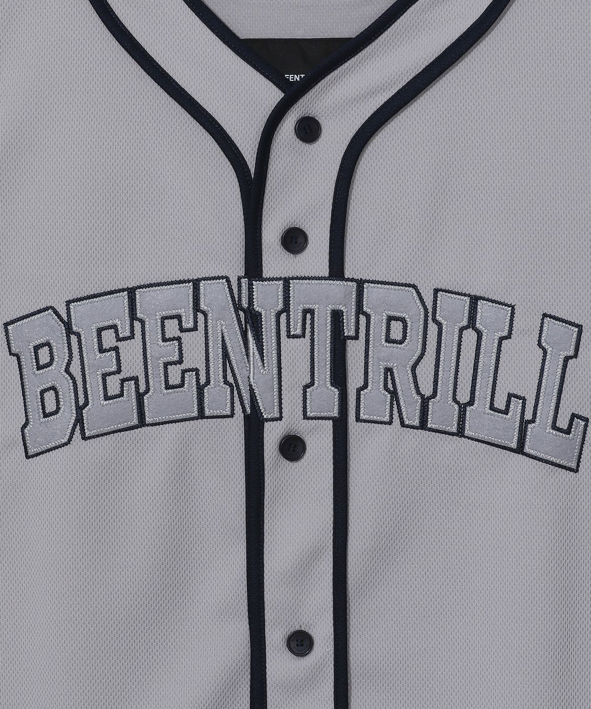 빈트릴(BEENTRILL) 아플리케 베이스볼 져지(그레이)