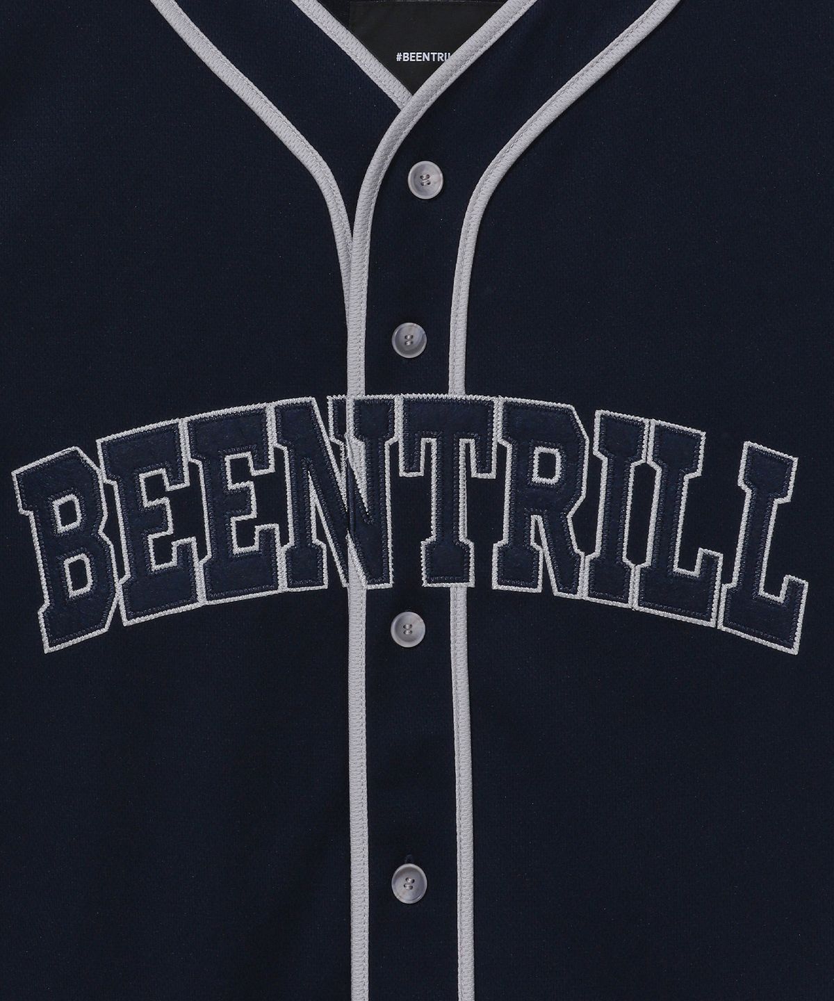 빈트릴(BEENTRILL) 아플리케 베이스볼 져지(네이비)