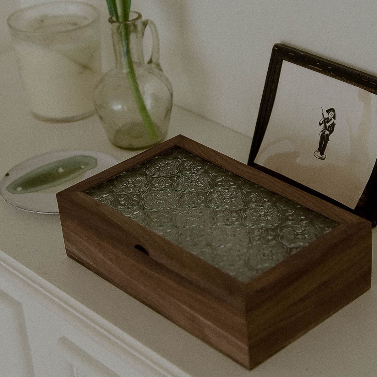 레트로핑거(RETROFINGER) 우드플로라보관함 #Wood Flora glass jewelry box