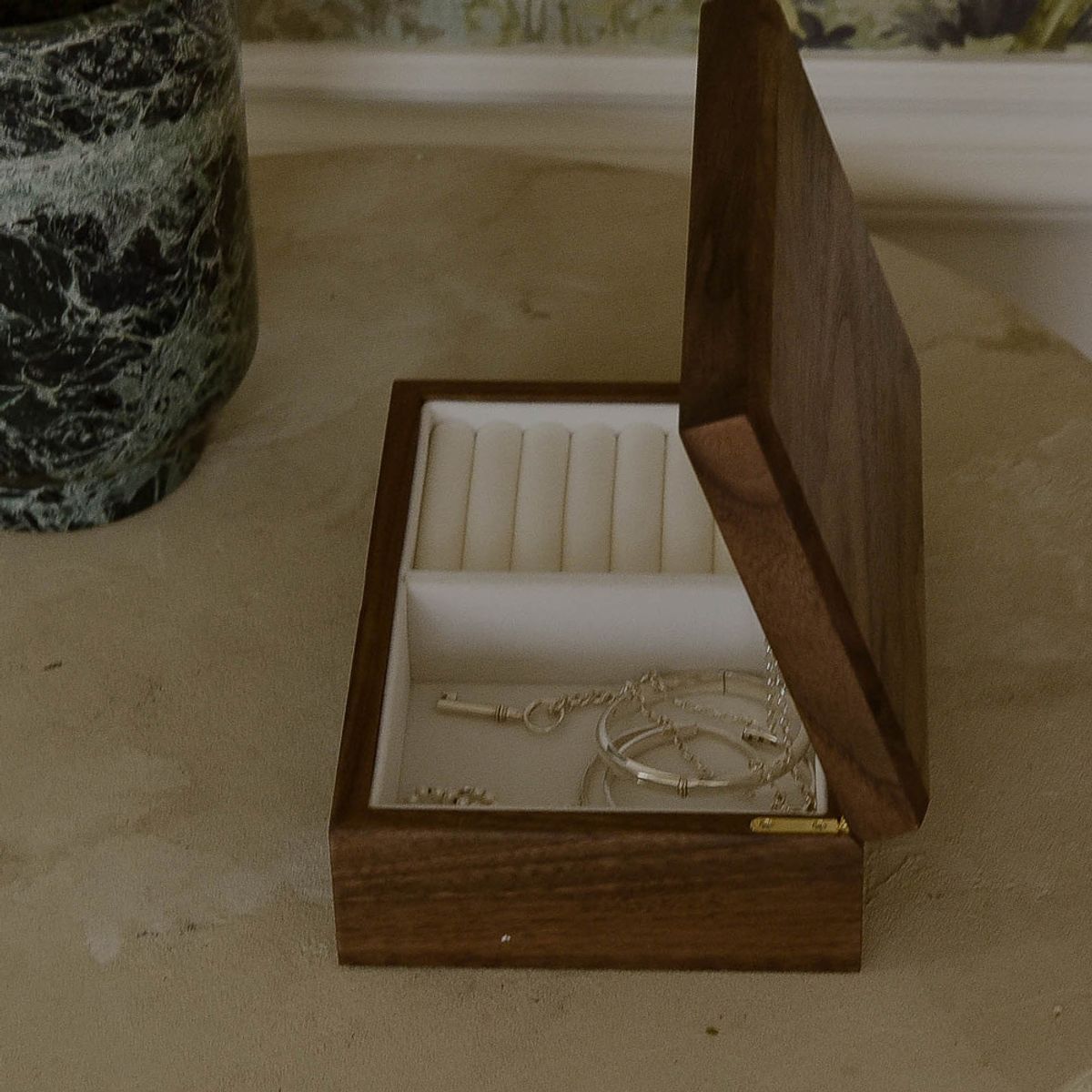 레트로핑거(RETROFINGER) 클래시 월넛 미디움 보석함 #Classy Medium jewerly box