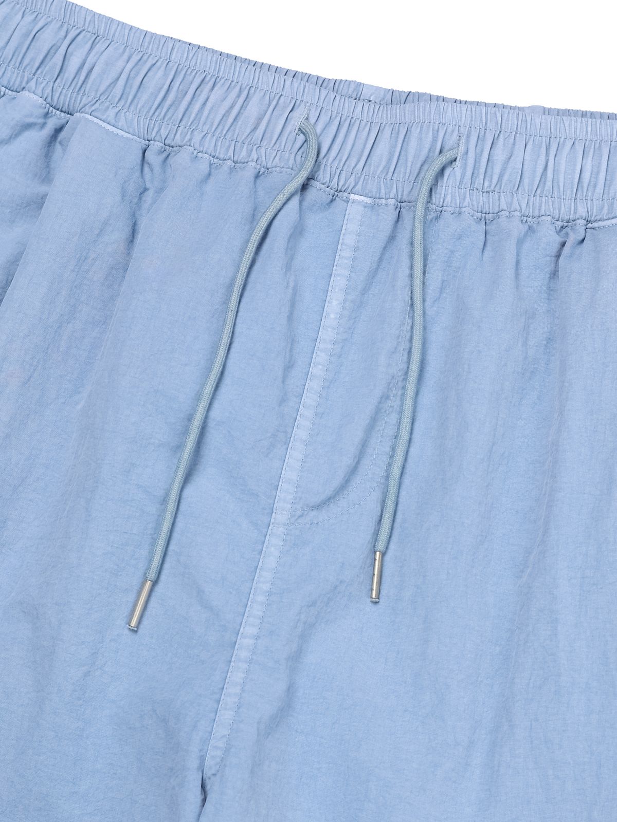 피에스쇼퍼(PSSHOPPER) [2 Pack] 피그먼트 워싱 쿨 반집업 반바지 세트[스카이 블루]