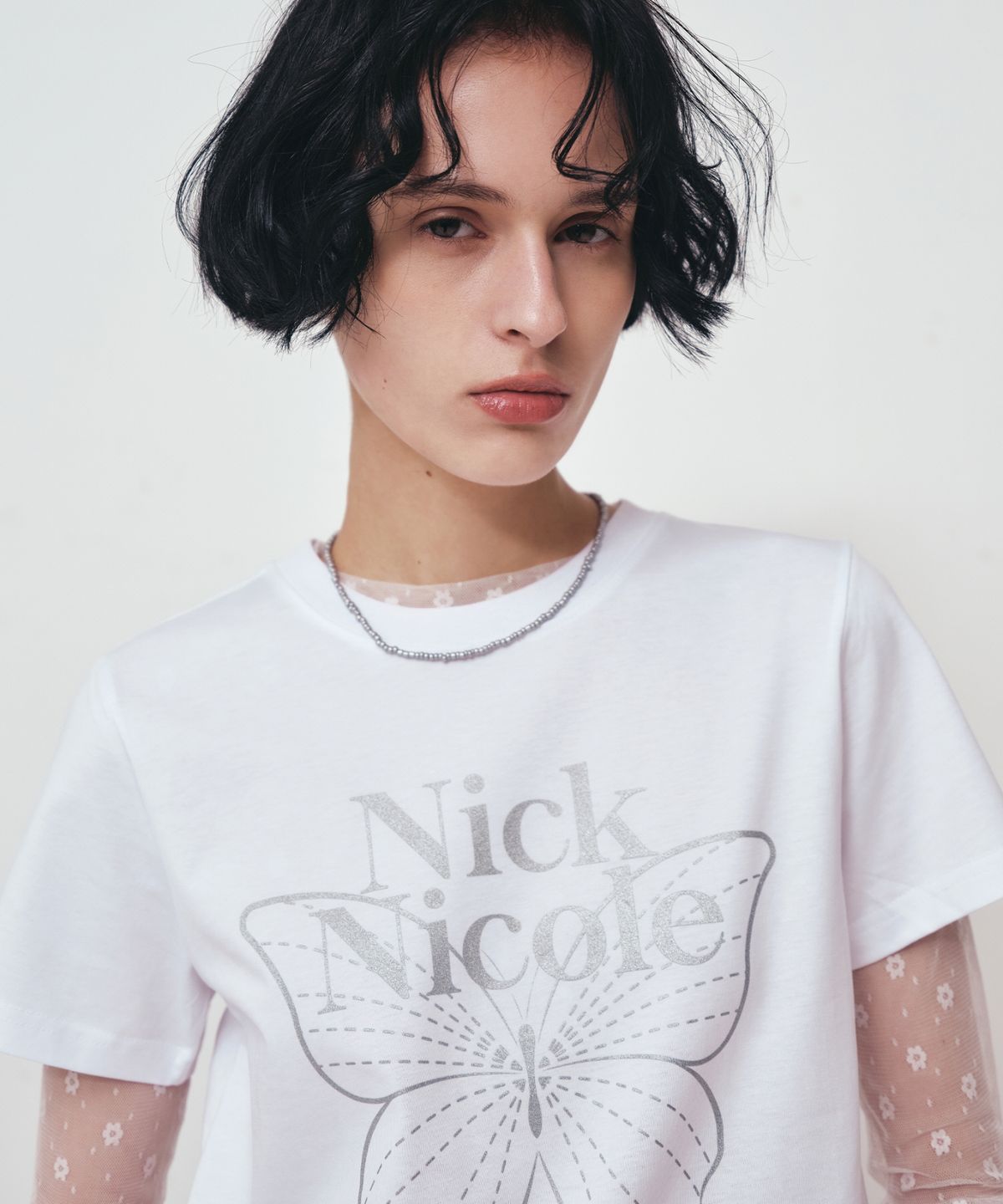 닉앤니콜(NICK&NICOLE) MASH FLOWER PATTERN TOP_IVORY