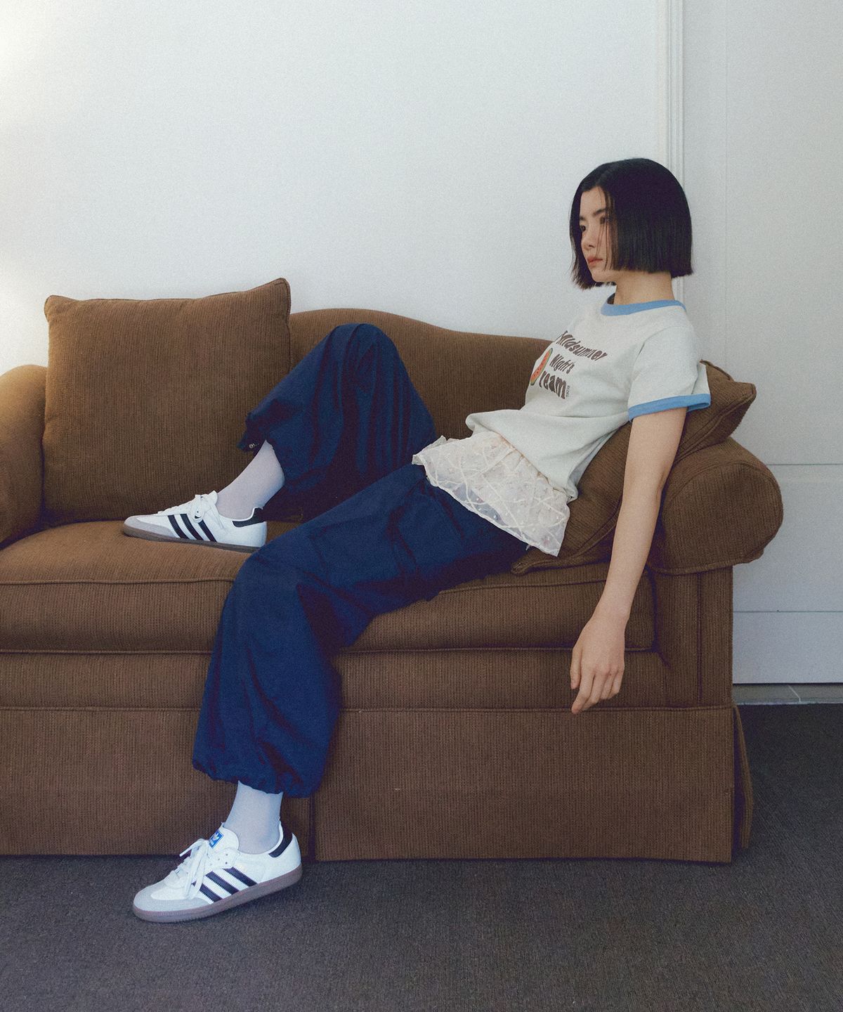 리올그(REORG) ASP CARGO STRING PANTS NAVY