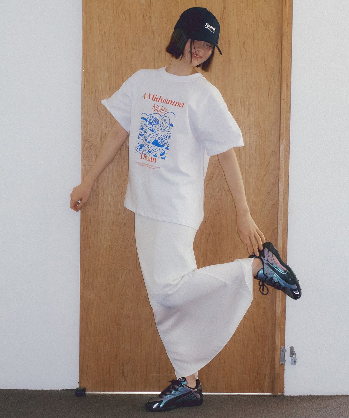 리올그(REORG) ASP DOT LONG SKIRT IVORY