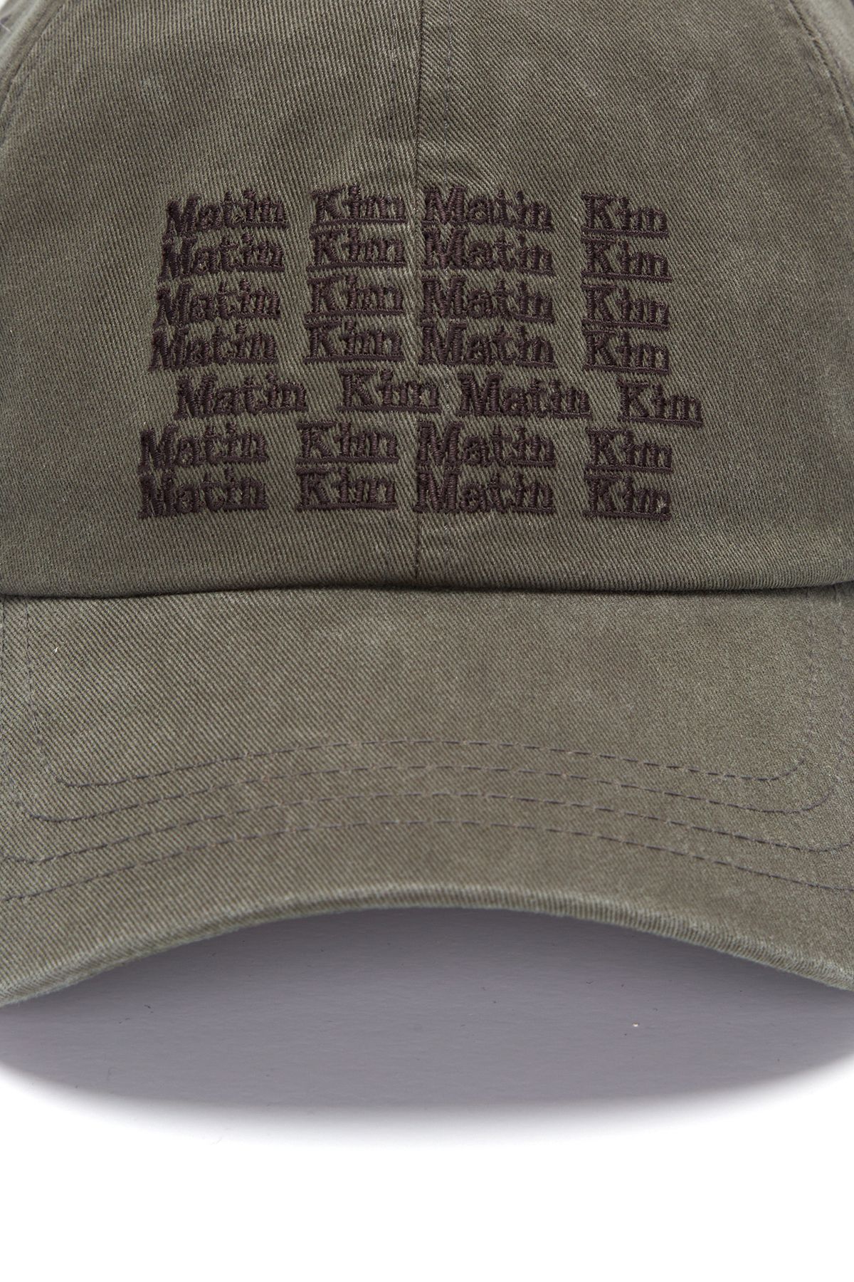 帽子 MATIN KIM LETTERING BALL CAP IN KHAKI MUSINSA | MATIN KIM LETTERING BALL CAP IN KHAKI