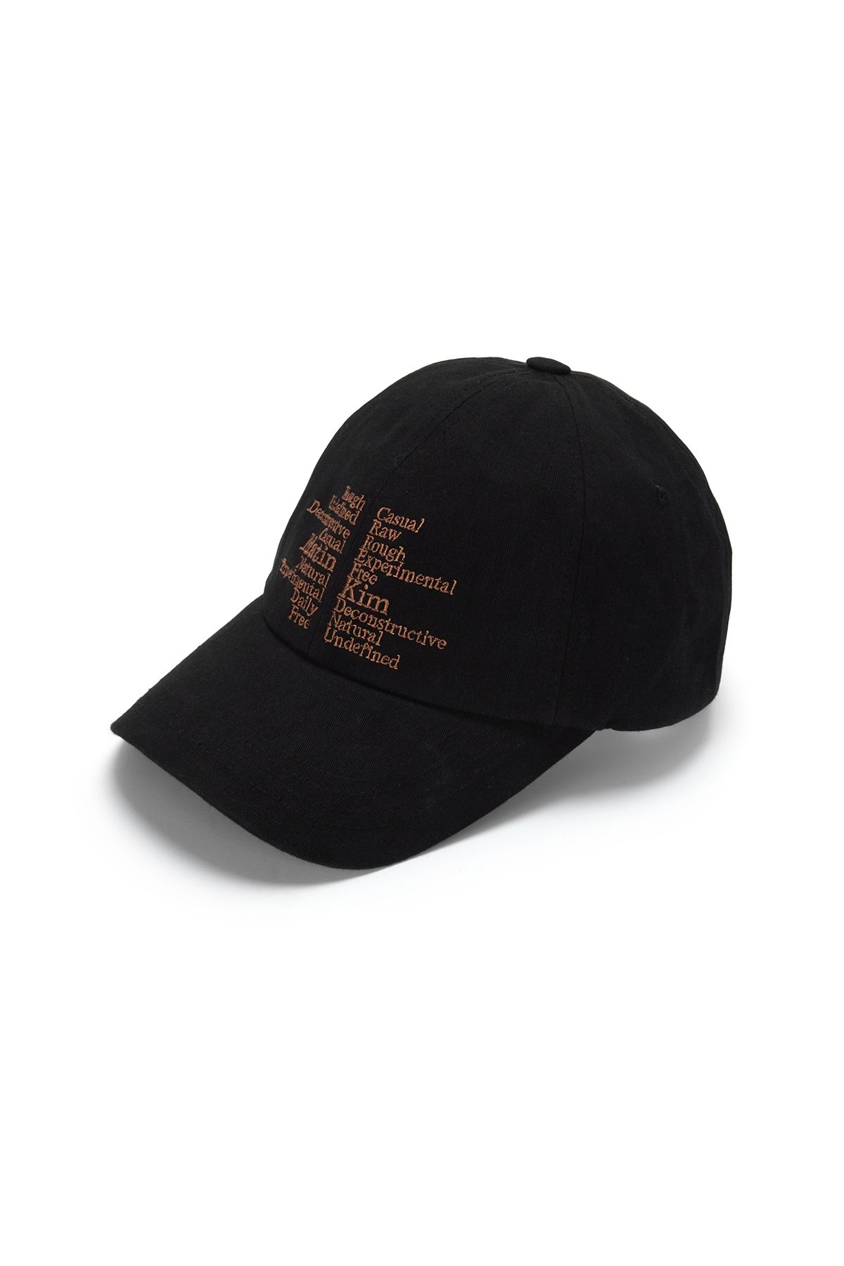 KIMMATIN★ [正規品] SLOGAN LETTERING BALL CAP IN BLACK SLOGAN LETTERING BALL CAP IN BLACK - MATINKIM