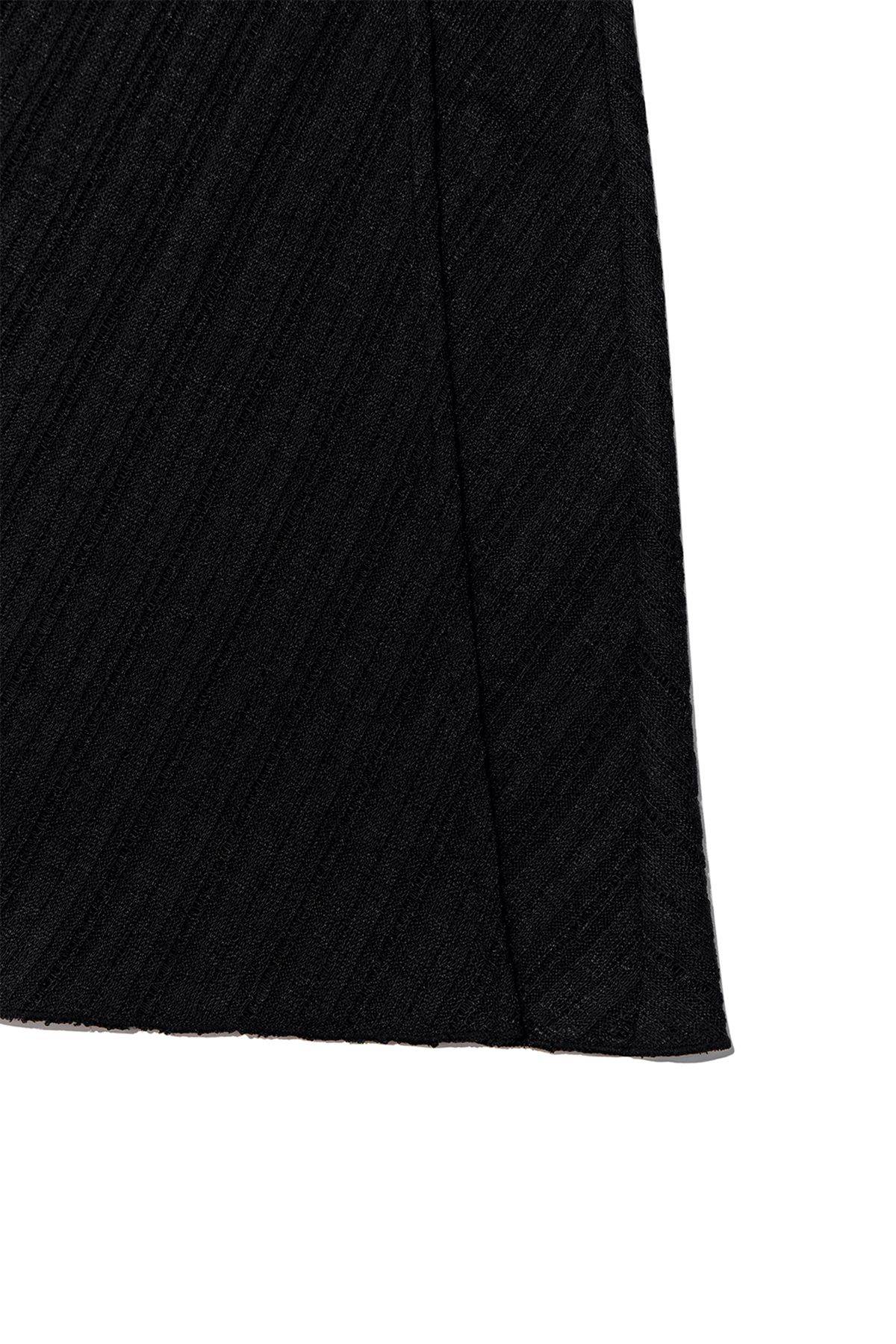 MUSINSA | MATIN KIM FOLDOVER LAYERED MAXI WRAP SKIRT IN BLACK