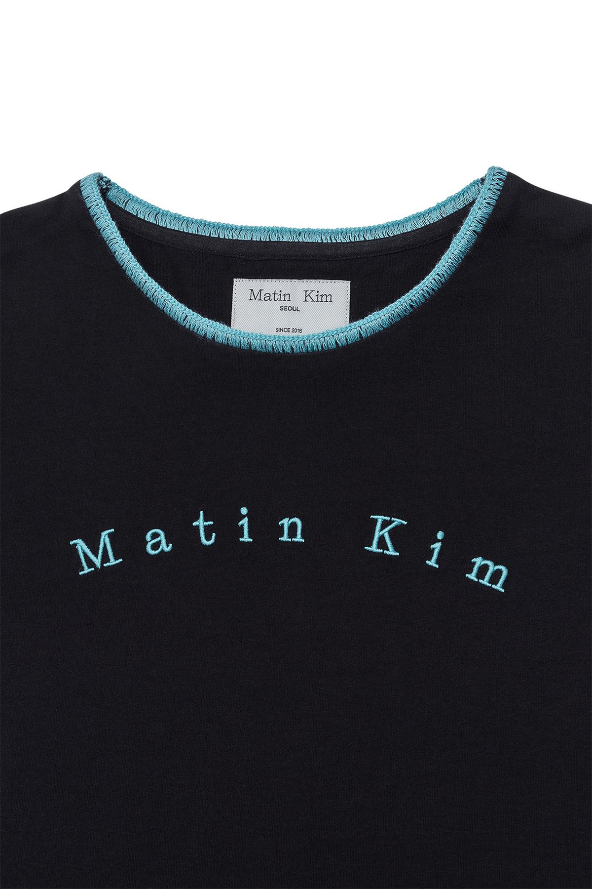 ★Matin Kim★COLOR POINT ARCH LOGO TOP IN BLACK COLOR POINT ARCH LOGO TOP IN BLACK – Matin Kim