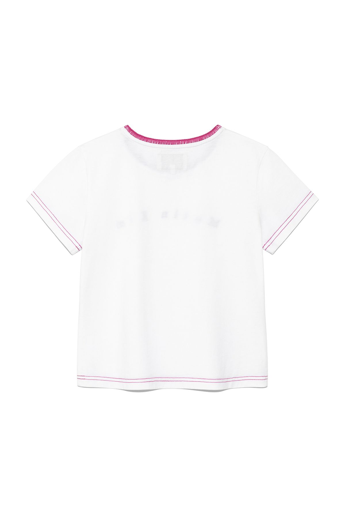 ★Matin Kim★ COLOR POINT ARCH LOGO TOP IN WHITE MUSINSA | MATIN KIM COLOR POINT ARCH LOGO TOP IN WHITE
