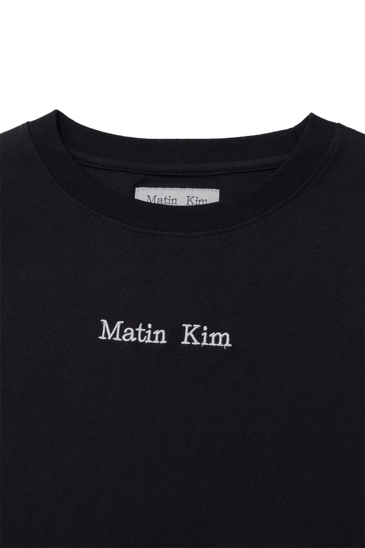 MUSINSA公式 | MATIN KIM EMBROIDERY SMALL LOGO OVERSIZE TOP