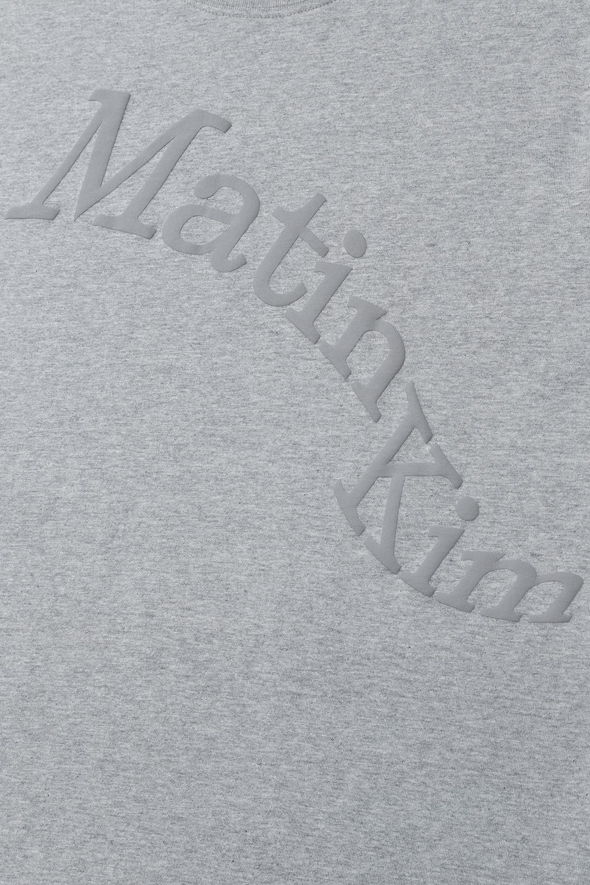 MUSINSA | MATIN KIM MATIN WAVE PRINTING LOGO TOP IN GREY