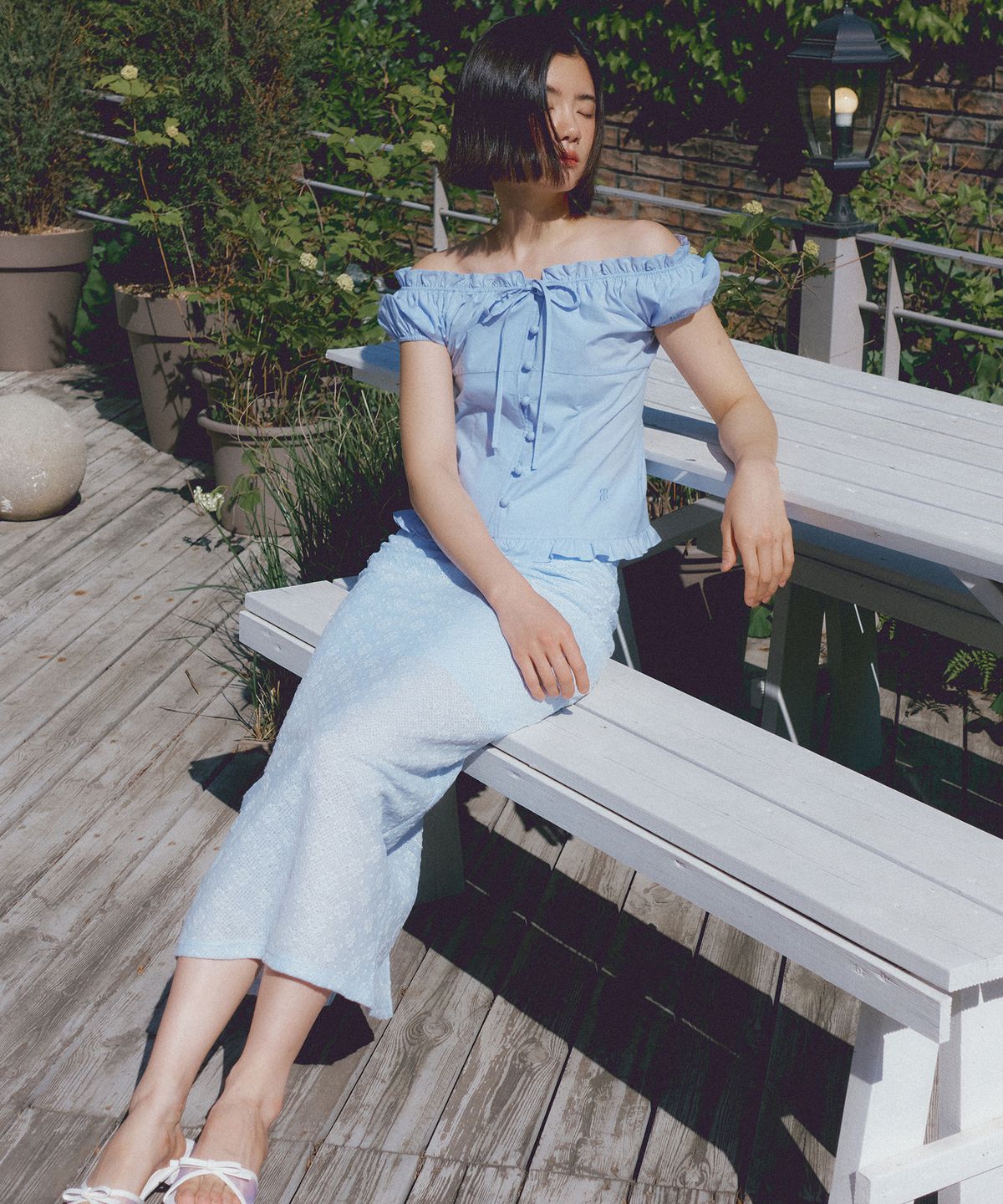 리올그(REORG) ASP PUFF MODDABLE BLOUSE SORA