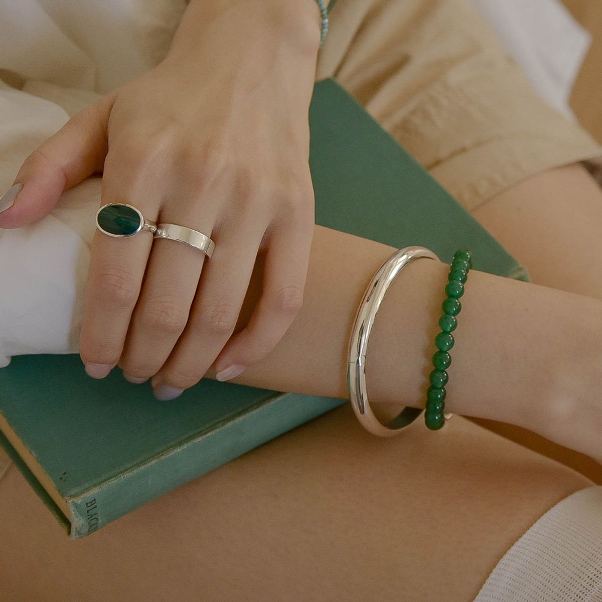 레트로핑거(RETROFINGER) silver925 Ring Bangle(2Size) #SB134