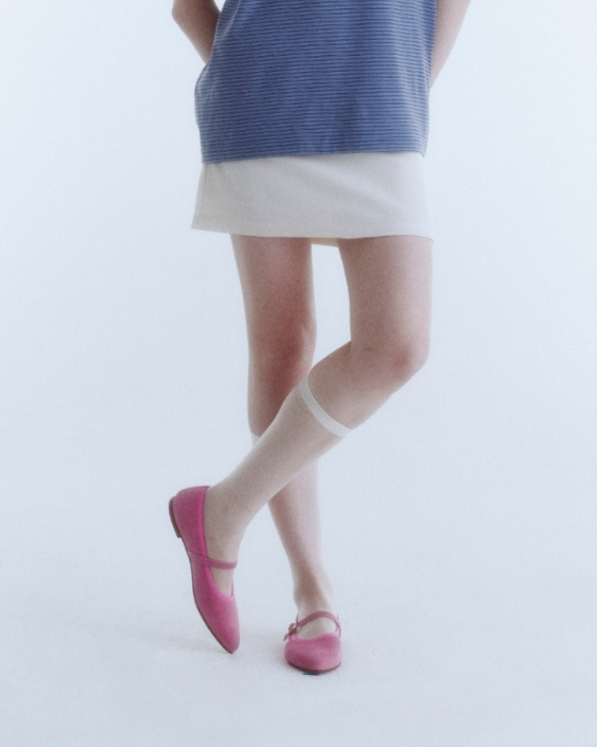 테미칼자투레(TEMY CALZATURE) 7965 Ballerina - Baby Pink