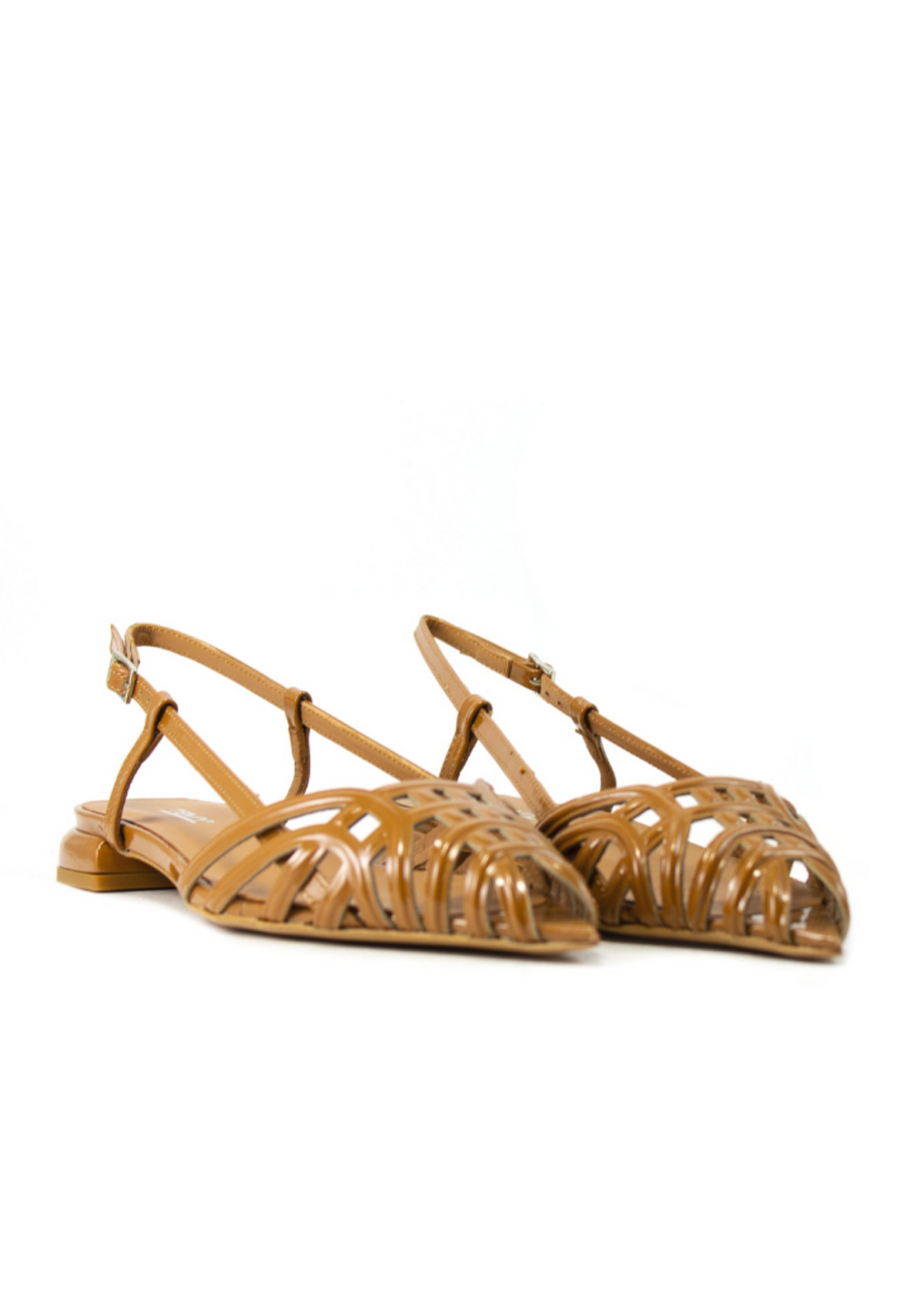 테미칼자투레(TEMY CALZATURE) Bernice Pointed Slingback - Camel