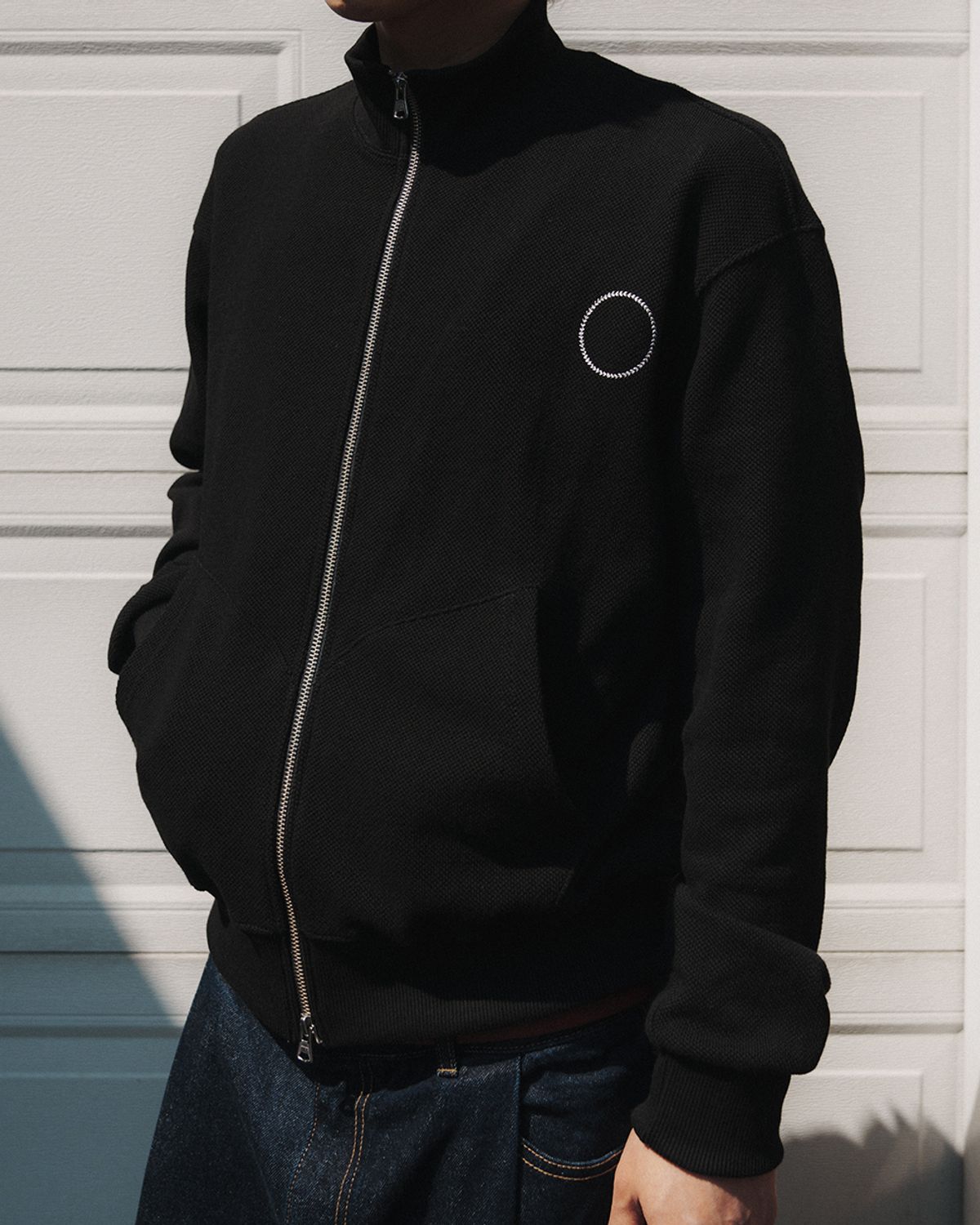 사일런트실러블(SILENTSYLLABLE) Horseshoe zip-up jacket / Black