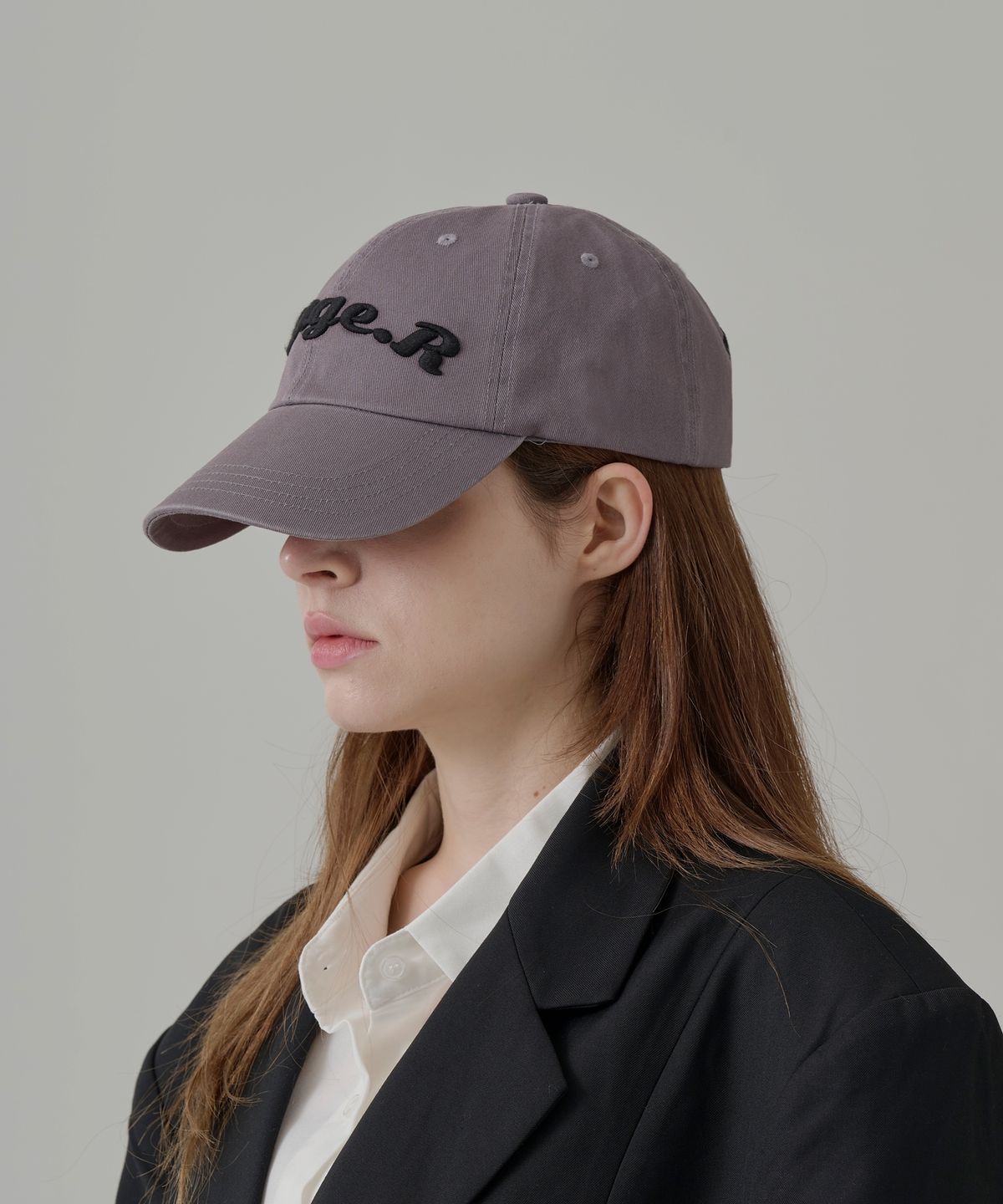 스테이지알(STAGE.R) 볼륨 로고 워싱 볼캡 [그레이]