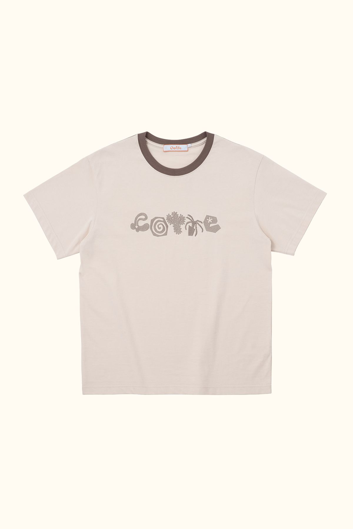 꼬떼(COTTE) 두들가든 티셔츠(크림)