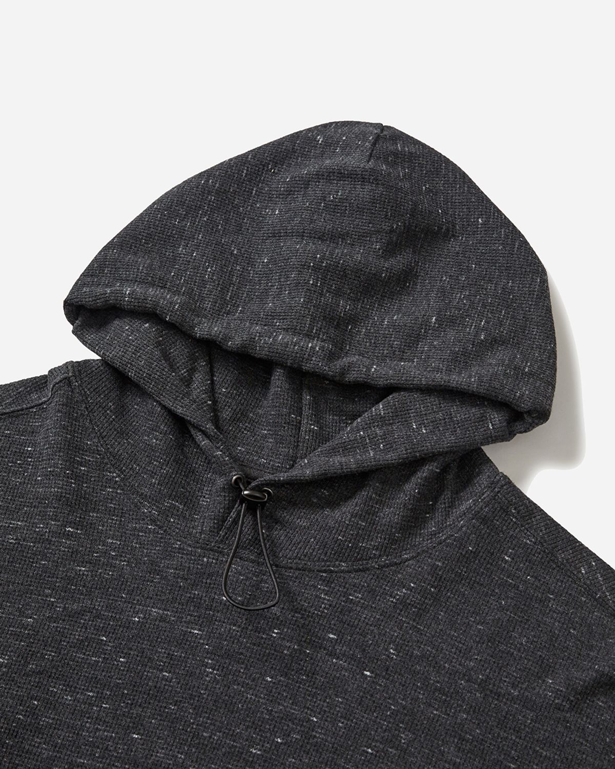 사일런트실러블(SILENTSYLLABLE) Cord waffle hoodie / Melange charcoal